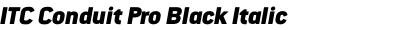 ITC Conduit Pro Black Italic
